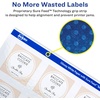image:imageAvery Square Labels Sure Feed Technology 3 x 3 30 Glossy White Labels 3648060 labels