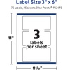 image:imageAvery TrueBlock Matte White Rectangle Labels Sure Feed Technology 3 x 6 30 Matte White Labels PrinttoTheEdge LaserInkjet Printable Great for Packaging and Product Merchandising75 labels