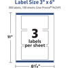 image:imageAvery TrueBlock Matte White Rectangle Labels Sure Feed Technology 3 x 6 30 Matte White Labels PrinttoTheEdge LaserInkjet Printable Great for Packaging and Product Merchandising300 labels