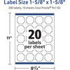 image:imageAvery TrueBlock Matte White Square Scalloped Labels with Sure Feed 158 x 158 200 Matte White Labels PrinttoTheEdge LaserInkjet Printable Labels Great for Packaging and Product Labels200 labels