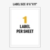 image:imageAvery UltraDuty GHS Chemical Labels for Laser Printers Waterproof UV Resistant 85 x 11 50 Pack 605011