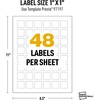 image:imageAvery UltraDuty GHS Labels Waterproof 1 X 1 White Square Labels  1200 Total Use with Laser Printers1 X 1