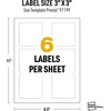 image:imageAvery UltraDuty GHS Labels Waterproof 1 X 1 White Square Labels  1200 Total Use with Laser Printers3 X 3