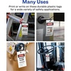 image:imageAvery UltraDuty Printable Plastic Hang Tags 55 x 283 White with Preprinted Danger Header 50lb PullStrength 60ct 62401