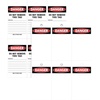 image:imageAvery UltraDuty Printable Plastic Hang Tags 55 x 283 White with Preprinted Danger Header 50lb PullStrength 60ct 62401