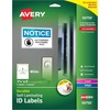 image:imageAvery 00756 Easy Align SelfLaminating ID Labels LaserInkjet 2 1516 x 3 516 White Pack of 1005 x 712