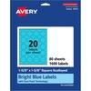 image:imageAvery Printable Square Scalloped Labels Sure Feed Technology 158 x 158 Bright Blue Labels PrinttoTheEdge LaserInkjet Printable 200 Total Great for Cosmetics and Jars1 600 labels