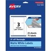 image:imageAvery TrueBlock Matte White Rectangle Labels Sure Feed Technology 3 x 6 30 Matte White Labels PrinttoTheEdge LaserInkjet Printable Great for Packaging and Product Merchandising75 labels