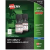 image:imageAvery UltraDuty GHS Chemical Labels for Pigment Inkjet Printers Waterproof UV Resistant 1x 25 Pack of 600 605271 x 212