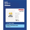 image:imageAvery UltraDuty GHS Labels Waterproof 1 X 1 White Square Labels  1200 Total Use with Laser Printers1 X 1