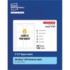 image:imageAvery UltraDuty GHS Labels Waterproof 1 X 1 White Square Labels  1200 Total Use with Laser Printers3 X 3