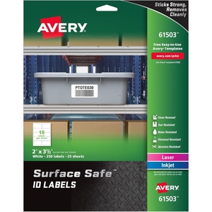 image:imageAvery Durable Labels Label 78 x 258 615012 x 312