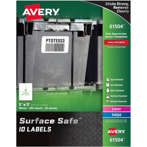 image:imageAvery Durable Labels Label 78 x 258 615013 x 5