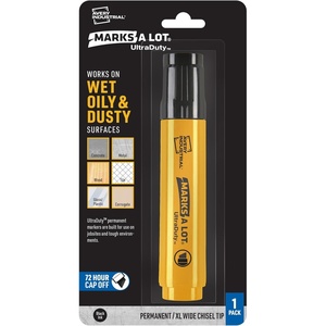 image:imageAvery Marks A Lot UltraDuty Permanent Markers XL Wide 18mm Chisel Tip Water Resistant 1 Black Industrial Marker 29865