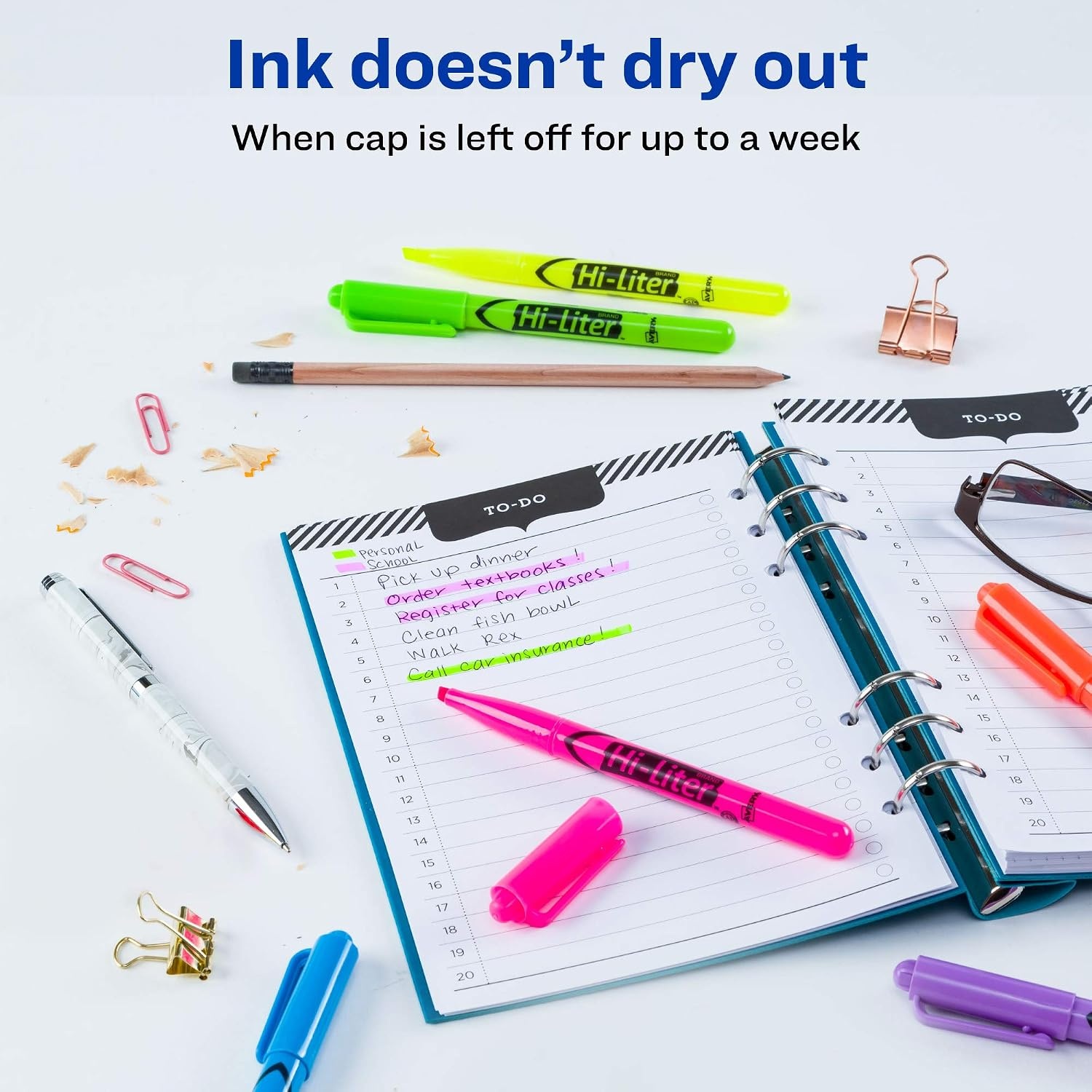image:imageAVERY HiLiter PenStyle Highlighters Chisel Tip 6 Highlighters Assorted Colors 3 Packs 25602