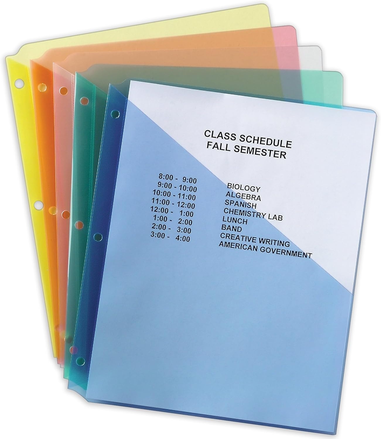 image:imageAvery Binder Pockets for 3 Ring Binders Assorted Colors Fits 85 x 11 Documents AcidFree and ArchivalSafe 5 Folders Total 752545 Count Pack of 1