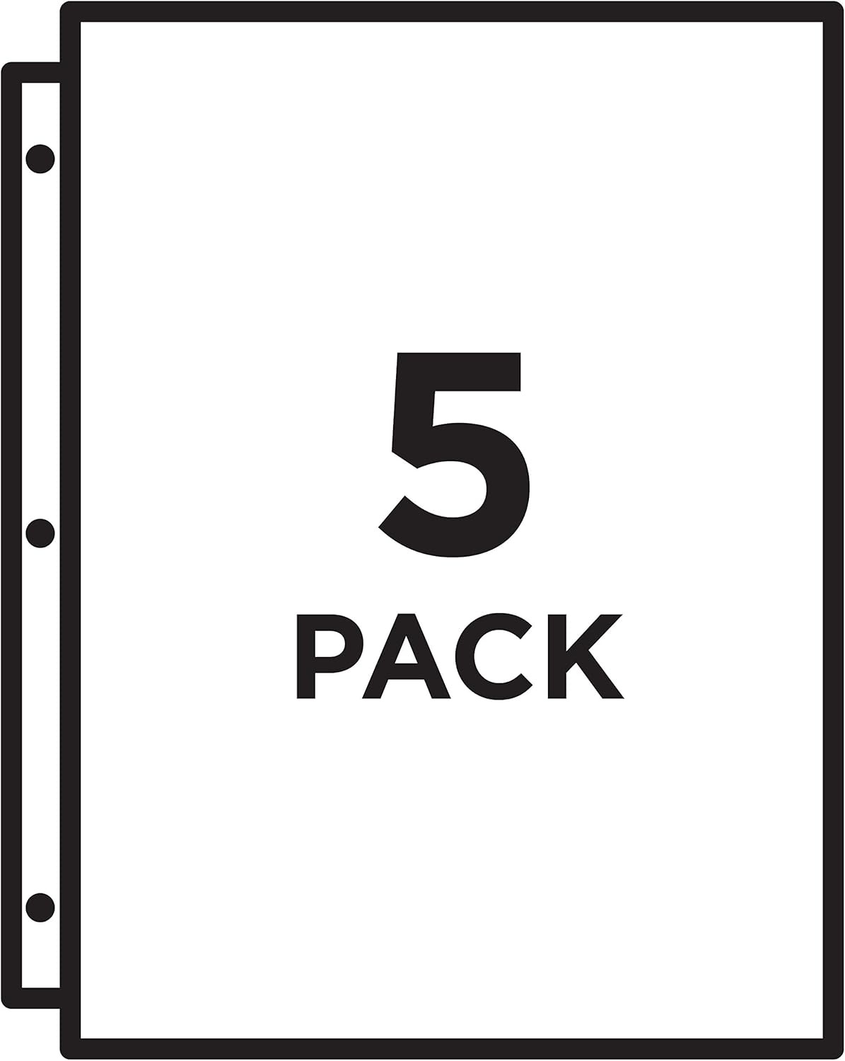 image:imageAvery Binder Pockets for 3 Ring Binders Assorted Colors Fits 85 x 11 Documents AcidFree and ArchivalSafe 5 Folders Total 752545 Count Pack of 1