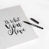 image:imageAVERY Dual Tip Markers  Fine Tip and Chisel Tip QuickDrying WaterBased Black Ideal for Planners and Journals 3PackBlack