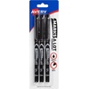 image:imageAVERY Dual Tip Markers  Fine Tip and Chisel Tip QuickDrying WaterBased Black Ideal for Planners and Journals 3PackBlack