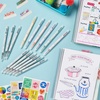 image:imageAVERY Dual Tip Markers  Fine Tip and Chisel Tip QuickDrying WaterBased Black Ideal for Planners and Journals 3PackBlack