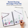 image:imageAVERY Dual Tip Markers  Fine Tip and Chisel Tip QuickDrying WaterBased Black Ideal for Planners and Journals 3PackNeutral