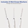 image:imageAVERY Wet Erase Markers Fine Tip SmudgeFree and QuickDrying Black WaterErasable for Planner Dashboards Whiteboards and More 3Pack
