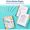 image:imageAvery  Amy Tangerine Designer Collection Planner Undated 12Month Planner with Stickers 825 x 975 Rainbow Paint Design 29880