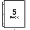 image:imageAvery Binder Pockets for 3 Ring Binders Assorted Colors Fits 85 x 11 Documents AcidFree and ArchivalSafe 5 Folders Total 752545 Count Pack of 1