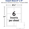 image:imageAvery Customizable Name Badge Inserts for Name Tag Holders 3 x 4 White LaserInkjet Printable 300 Total 5392300 Pack of 5