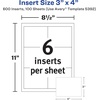 image:imageAvery Customizable Name Badge Inserts for Name Tag Holders 3 x 4 White LaserInkjet Printable 300 Total 5392600