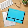 image:imageAvery Expanding File Folder Organizer 13Pocket Accordion File Organizer Aqua Holds 425 LetterA4Size Sheets 7355413 Pockets