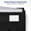 image:imageAvery Expanding File Folder Organizer 13Pocket Accordion File Organizer Black Holds 425 LetterA4Size Sheets 735530