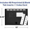 image:imageAvery Expanding File Folder Organizer 7Pocket Accordion File Organizer Black Holds 425 LetterA4Size Sheets 73550Black