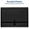image:imageAvery Expanding File Folder Organizer 7Pocket Accordion File Organizer Black Holds 425 LetterA4Size Sheets 73550Black