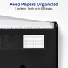 image:imageAvery Expanding File Folder Organizer 7Pocket Accordion File Organizer Black Holds 425 LetterA4Size Sheets 73550Black