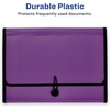 image:imageAvery Expanding File Folder Organizer 7Pocket Accordion File Organizer Plum Holds 425 LetterA4Size Sheets 735527 Pockets