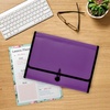 image:imageAvery Expanding File Folder Organizer 7Pocket Accordion File Organizer Plum Holds 425 LetterA4Size Sheets 735527 Pockets