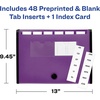 image:imageAvery Expanding File Folder Organizer 7Pocket Accordion File Organizer Plum Holds 425 LetterA4Size Sheets 735527 Pockets
