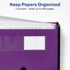 image:imageAvery Expanding File Folder Organizer 7Pocket Accordion File Organizer Plum Holds 425 LetterA4Size Sheets 735527 Pockets