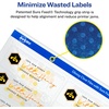 image:imageAvery Glossy Clear Address Labels Sure Feed Technology LaserInkjet 1 x 258 300 Labels 5 Packs 6521