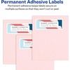image:imageAvery Glossy Clear Address Labels Sure Feed Technology LaserInkjet 23 x 134 600 Labels 5 Packs 6520
