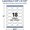 image:imageAvery Glossy Clear Oval Labels Sure Feed Technology 15 x 25 180 Glossy Clear Labels LaserInkjet Printable450 labels