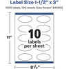 image:imageAvery Glossy Clear Oval Labels Sure Feed Technology 15 x 3 100 Glossy Clear Labels PrinttoTheEdge LaserInkjet Printable1 000 labels