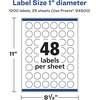 image:imageAvery Glossy Clear Round Labels Sure Feed Technology 1 Diameter 240 Glossy Clear Labels PrinttoTheEdge LaserInkjet Printable1 200 labels