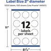 image:imageAvery Glossy Clear Round Labels Sure Feed Technology 2 Diameter 120 Glossy Clear Labels PrinttoTheEdge LaserInkjet Printable1 200 labels