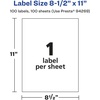 image:imageAvery Glossy Clear Sticker Paper 85 x 11 10 Glossy Clear Labels LaserInkjet Printable Great for Product Merchandising Weddings and Mailing100 labels