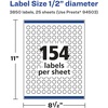 image:imageAvery Glossy White Round Labels Sure Feed Technology 12 Diameter 1540 Glossy White Labels PrinttoTheEdge Permanent Adhesive LaserInkjet Printable3 850 labels