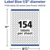 image:imageAvery Glossy White Round Labels Sure Feed Technology 12 Diameter 1540 Glossy White Labels PrinttoTheEdge Permanent Adhesive LaserInkjet Printable7 700 labels