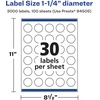 image:imageAvery Glossy White Round Labels Sure Feed Technology 125 Diameter 300 Glossy White Labels PrinttoTheEdge Permanent Adhesive LaserInkjet Printable3 000 labels