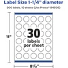 image:imageAvery Glossy White Round Labels Sure Feed Technology 125 Diameter 300 Glossy White Labels PrinttoTheEdge Permanent Adhesive LaserInkjet Printable300 labels